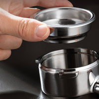 304 Stainless Steel Coffee Powder Bowl Food Grade Espresso Filter Basket Reusable for Baristas, Cafe