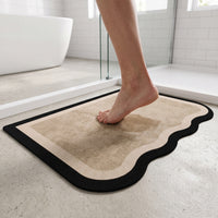 Diatomaceous Earth Bathroom Mat Quick Dry Absorbent Non-Slip Mildew Resistant Floor Mat