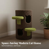 Space-Saving Design Multi-Level Cat Tree Sturdy & Stable Cat Tree Scratching Pad Easy Assembly for Cats, Kittens, Indoor, Living Room, Bedroom, Home