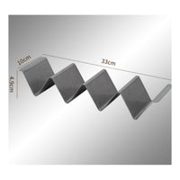 6 Pieces Retro Design Stainless Steel Taco Holder Rust-Resistant Metal Taco Stand Easy to Clean Food Serving Tool Sturdy