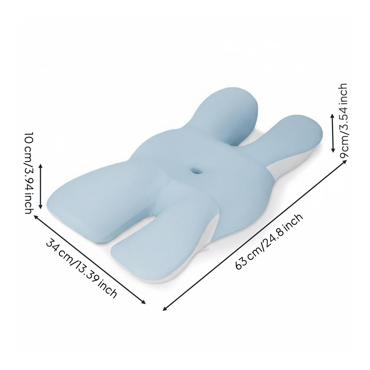 Skin-Friendly Textile Butterfly Shaped Memory Foam Pillow Machine Washable Cover Butterfly Shaped Pillow Reversible Design for Women