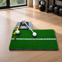 Golf Practice Mat Shot Mat 47cm×23cm PP Turf Home Practice Equipment