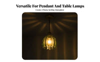 Blooming Glass Lampshade Elegant Design Vintage Flower Lampshade Easy Installation Rim Glass Shade for Homeowners, Bedroom, Hallway, Office
