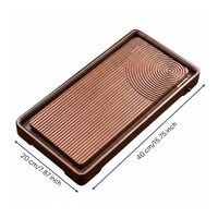Thickened Gongfu Tea Tray Modern Simple Bamboo Tea Tray Sturdy and Long-Lasting Houseware Water Storage