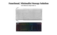 Pressure Resistant Mechanical Keyboard Carrying Case Shockproof Keyboard Travel Case Soft Velvet Lining for Students, LAN Parties, Commuting