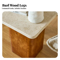 Century Modernera Modern design Irregular Shaped Low Table Space-Saving Living Room Furniture Easy-to-Clean Surface Sturdy and Stable for Apartment Dwellers, Homeowners, Interior Designers, Bedroom, Lounge Area, Home Office, Dormitory