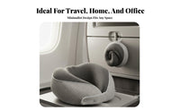 Slow Rebound U-Shaped Neck Pillow Ultra Soft Textile U-Shaped Travel Pillow Temperature Sensitive for Travelers, Office Workers, Car Rides