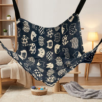Cat Hammock Cage Hammock with Soft Fleece, Rectangular Hanging Cat Bed and Swing, Adjustable Straps for Indoor Pet Cage Accessories, Bed Warm