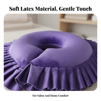 Removable and Washable Cover U-Shaped Face Pillow Skin-Friendly Beauty Bed Face Cradle Ergonomic Support for Beauticians, Estheticians, Home