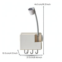 Hair Dryer Holder with Adjustable Arm Universal Hair Dryer Organizer for Bathroom, Vanity