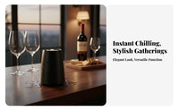 Rapid Beverage Chiller Keeps Drinks Cold Freezable Champagne Chiller Bottle Chiller Portable Barware No Condensation