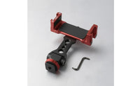 Smartphone Clamp Mount Threaded Base Adjustable Phone Clamp Rubber Padded Live Broadcasting Phone Holder for Filming