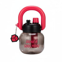 Leak-Proof Cartoon Belly Cup Safe Material Large Handle Plastic Jug Wide Mouth for Children, Students, School, Daily Use, Outdoor Activities