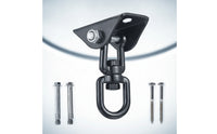 360-Degree Rotating Swing Hanger with Ceiling Mount Compact Hanging Mount with Swivel Rust-Resistant Swing Hanger with Bearing Swivel Versatile for Hanging Chair Chairs