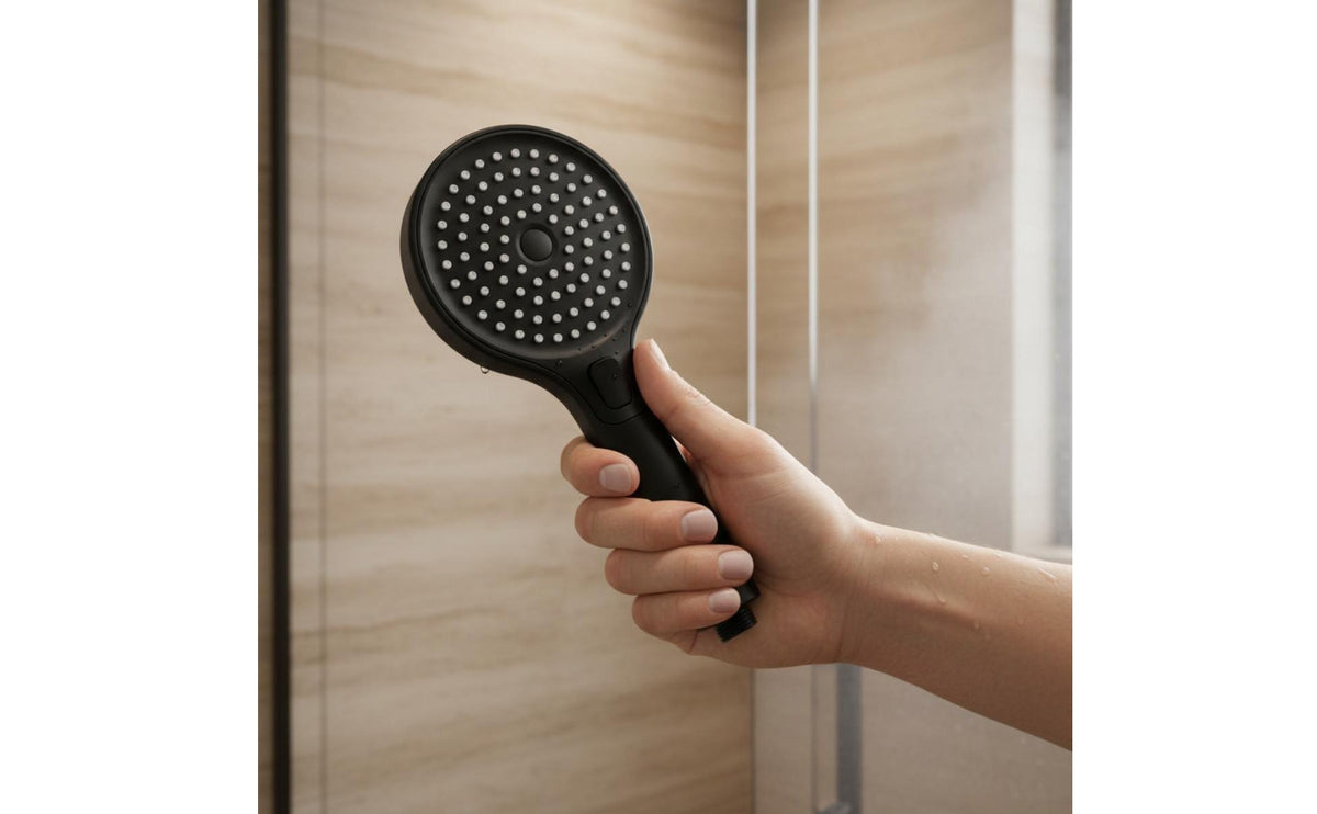 Single-Button Switch High Pressure Shower Head Full Body Coverage 3-Mode Handheld Shower Head Power Jets