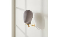 Wall Mannequin Head Soft Mannequin Head with Wall Hook Stable Hairpiece Holder Stand for Retailers, Hair Stylists