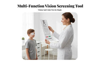 Visual Acuity Test Card Clear Print Visual Acuity Card Snellen Eye Chart for Optometrists, Nurses, School Screenings, Medical Facility, Home Use