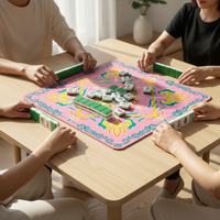 Thickened Non-Slip Soundproof Mahjong Mat for Home Card and Board Games
