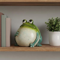 Frog Statue Weather Resistant Resin Frog Sculpture Long-Lasting for Yard