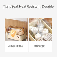 Dish Rack with Lid, Multifunctional Kitchen Organizer