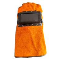 Welding Hood with Flip-up Lens Flame Resistant Welding Hood with Flip-Open Lens Headwear Full-Coverage Safety for Welders