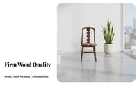 French design Upholstered Wooden Armchair durable Wood Frame Dining Seat Retro Design Indoor Furniture Ergonomic Backrest for Adults, Homeowners, Living Room, Home Office, study alcove, Restaurant