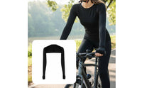 Breathable Ice Silk Sun Sleeves Lightweight Stand Collar Arm Sleeves UPF50+ Arm Cover Shawl Cool Touch for Cycling