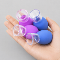 Silicone Cupping Set, Massage Cupping Set for Facial & Body, Portable Home Use Self Massage Anti Cellulite