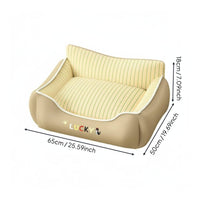 Small Dog Sofa Bed Neck Support Bolster Pet Bed Four-Season Soft Pet Lounger for Kittens, Young Dogs