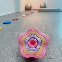 4 Pieces Indoor Balance Stepping Stones Non-Slip Stepping Stones with Textured Surface Grippy Toy Lightweight for Classroom