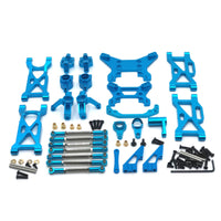 1/10 RC Car Front Shock Absorbing Linkage Arm Metal Shock Absorbing Linkage Arm Upgrade Steering Cups for WLtoys 104001 104002
