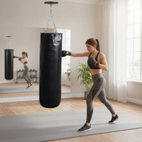Hanging Punching Bag Empty Fillable Punching Bag Unfilled Equipment for Strikers, Fighting Discipline Practitioners Artists, Home Gym, Garage