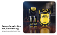Young Fighting Gear Thickened Padding Kids Boxing Shielded Set Shock Absorbing Full Body Boxing Protection Set for Preschoolers, Exercise, Gym