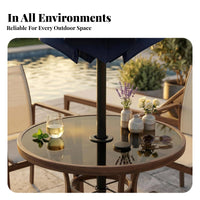 Stabilizing Threaded Umbrella Insert Streamlined Patio Umbrella Hole Cover