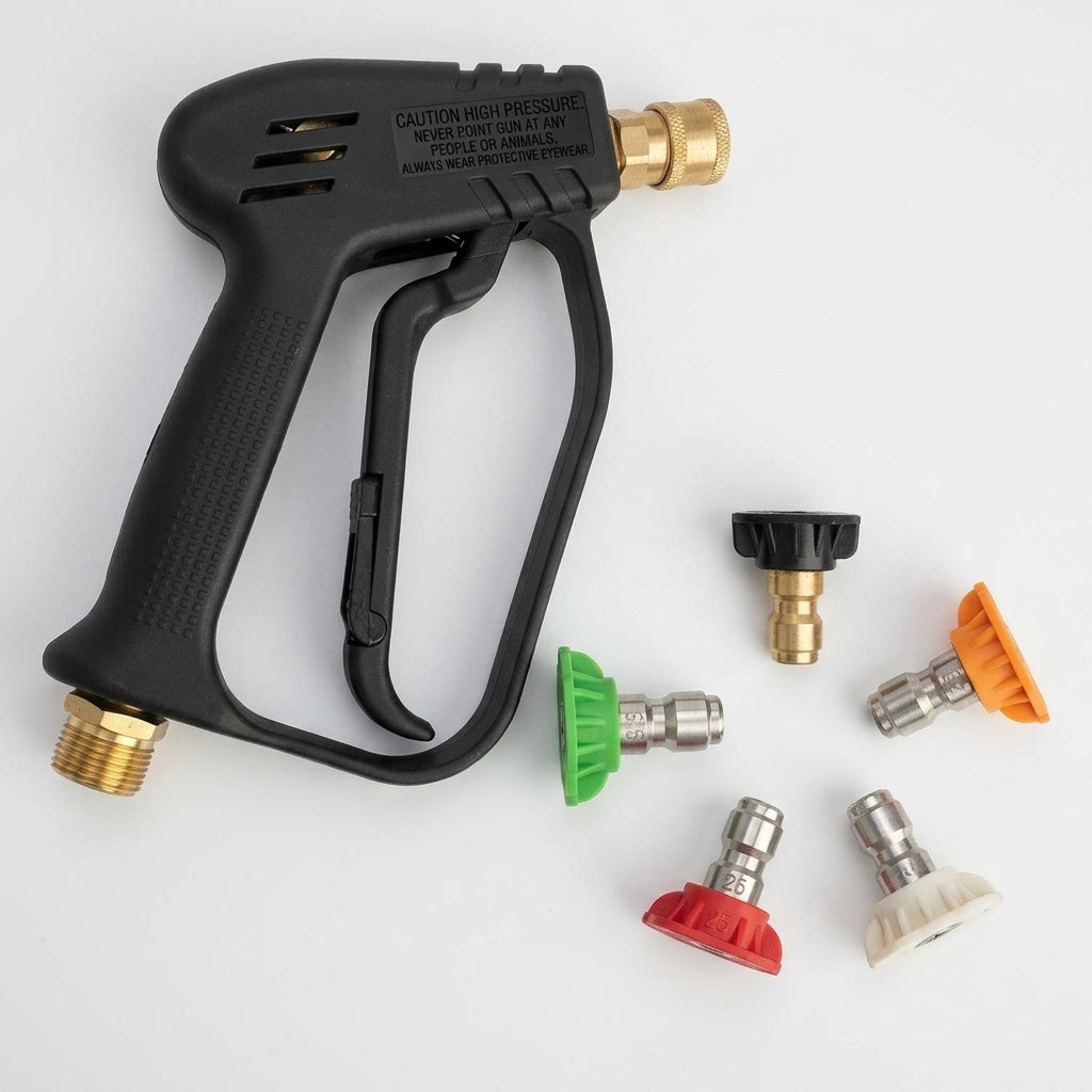 Power Washer with 4000 PSI Water Pressure for Car Cleaning, Jet Washer with Brass Head and Hose Connector, High Pressure Wash Set
