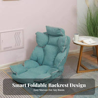 Foldable Design Adjustable Floor Lounger Space-Saving spinerest padding Multi-Positional Home Seating Fullframe Support for New Mothers, Students, Bay opening, Bedroom, Living Room, perusing