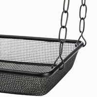 Hanging Attract Birds Feeder, Synthetic Material with Iron Mesh, Drainage Holes, Weather Resistant, Easy Fill & Clean