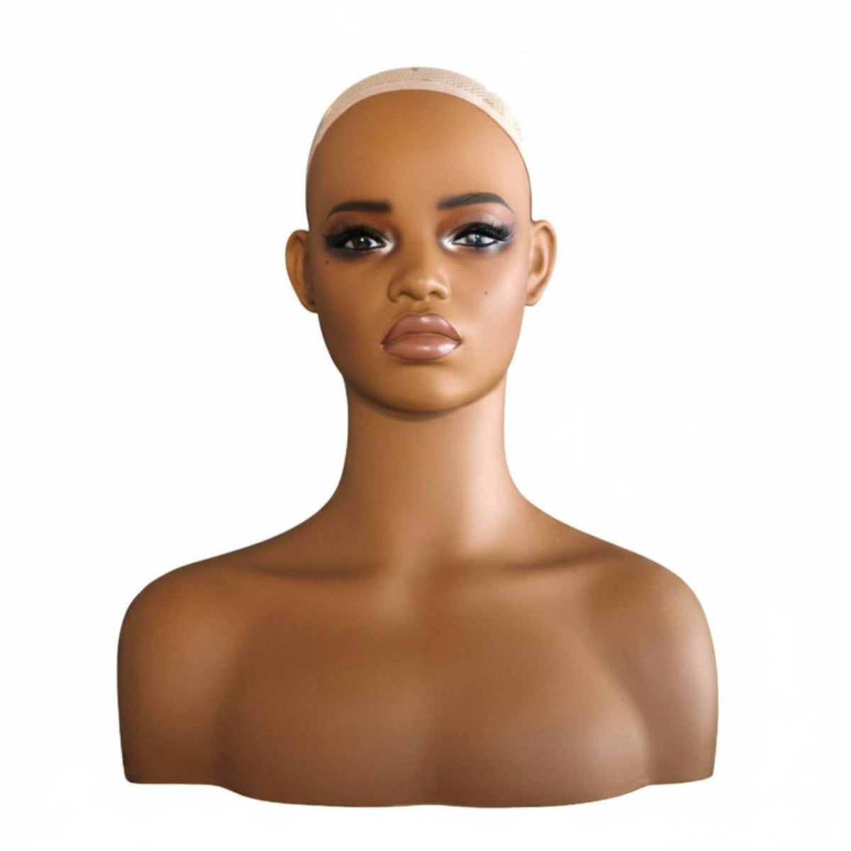 Shoulder Mannequin Head Slender Neck Hairpiece Bust Stand Lightweight Beauty Supply for Salon