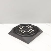 Modern Geometric Metal Ball Decorative Craft with Magnetic Base
