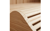 Curved Wooden Sauna Headrest Slatted Sauna Headrest Ergonomic Head Pillow Natural for Steam Room