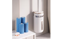 Toilet Brush with Refills Space-Saving Toilet Cleaning Set with Refills Scented Cleaner for Renters, Lavatory, Small Bathrooms, Rv