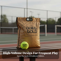 60 Pieces Long-Lasting Training Tennis Balls Wear-Resistant Pressureless Tennis Balls Natural Rubber Core for Coaches, Ball Machines