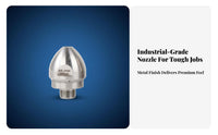 Forward and Rear Jets High Pressure Pipe Cleaning Nozzle Self-Propelling Design Sewer Drain Flushing Nozzle Powerful Clog Removal