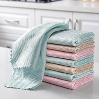 Reusable Microfibre Cleaning Cloth, Microfibre Cloth 25x25 cm for Glass and Kitchen, No-Shed Microfibre Towel, Reinforced Seams 1pc