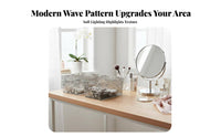 Transparent Makeup container Clear Design Cosmetic container accessible-topuncovereduncoveredtop reachibilityibility for Bedroom