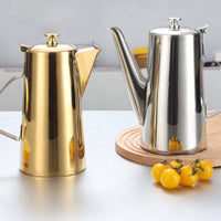Thickened Stainless Steel Water Pitcher Rust Resistant Stainless Steel Pitcher Sturdy Metal Water Jug Cooling for Hotel