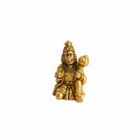 DIY Accessory Ganesha Figurine Good Luck Charm Golden Rat Statue Gold Finish Hindu Deity Statuette for Desktop