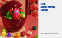 Fruit & Vegetable Cutting Toy, Pretend Kitchen Set, Fruit Storage, Simulation, Kids, Early Learning