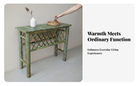 New Chinese aesthetic Narrow dual-level Entryway Table Retro-Modern Fusion Narrow 2-Tier Console Handmade Household Furniture Minimalist Design for Apartment Dwellers, Interior Designers, Hallway, Reception Area, Living Room, Behind Sofa