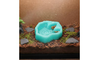 Dinosaur Footprint Bowl Decorative Landscaping Piece Tyrannosaurus Footprint Feeding Bowl Pet Food and Water Dish Non-Porous